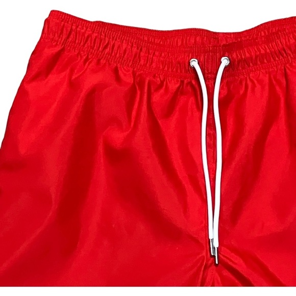 LANDS’ END Men’s Swim Trunks SIZE Large Lined Inside/Side Pockets Drawstring NEW - Picture 3 of 10